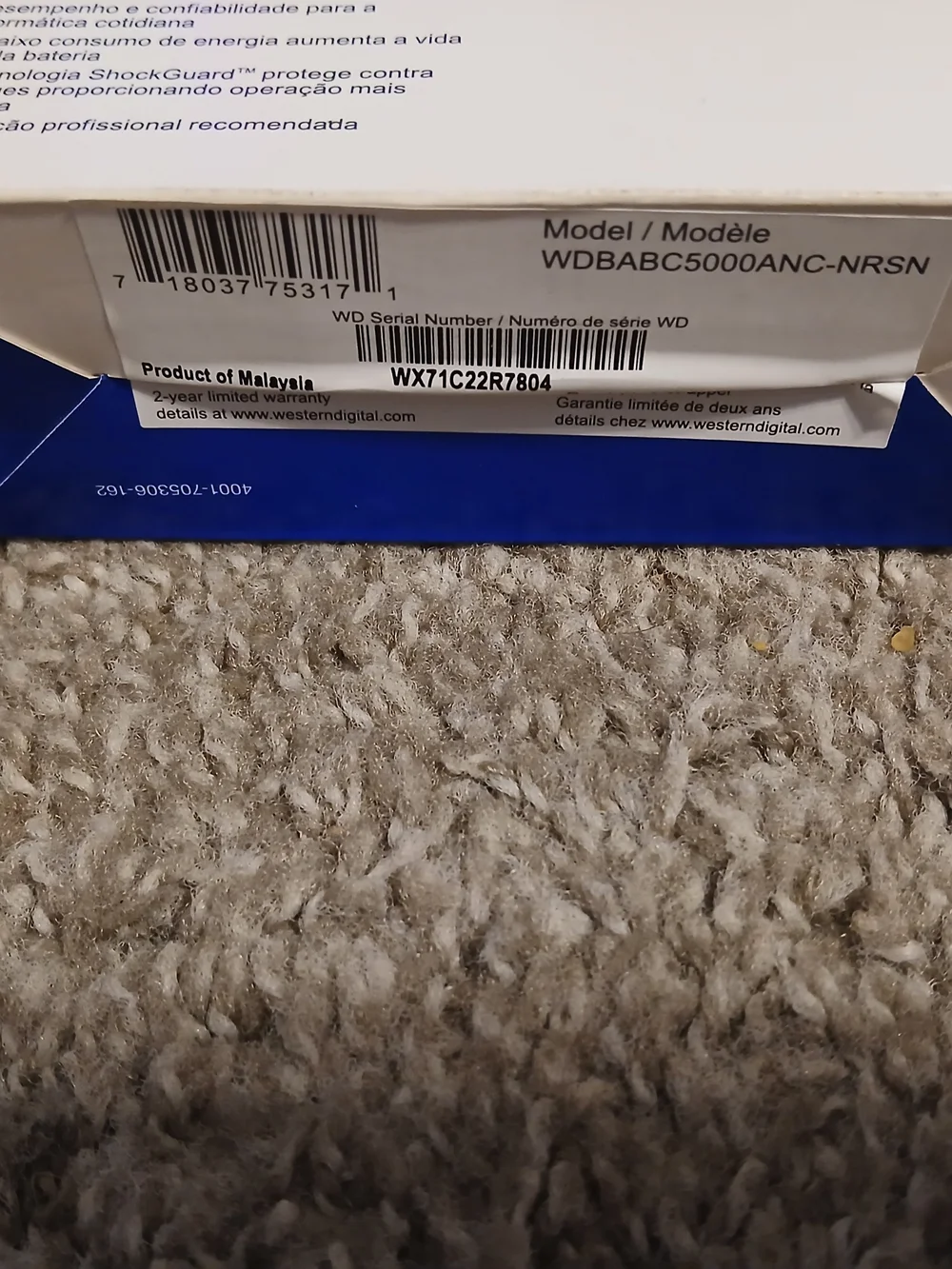 WD Scorpio Blue 500GB Notebook Hard Drive Brand New